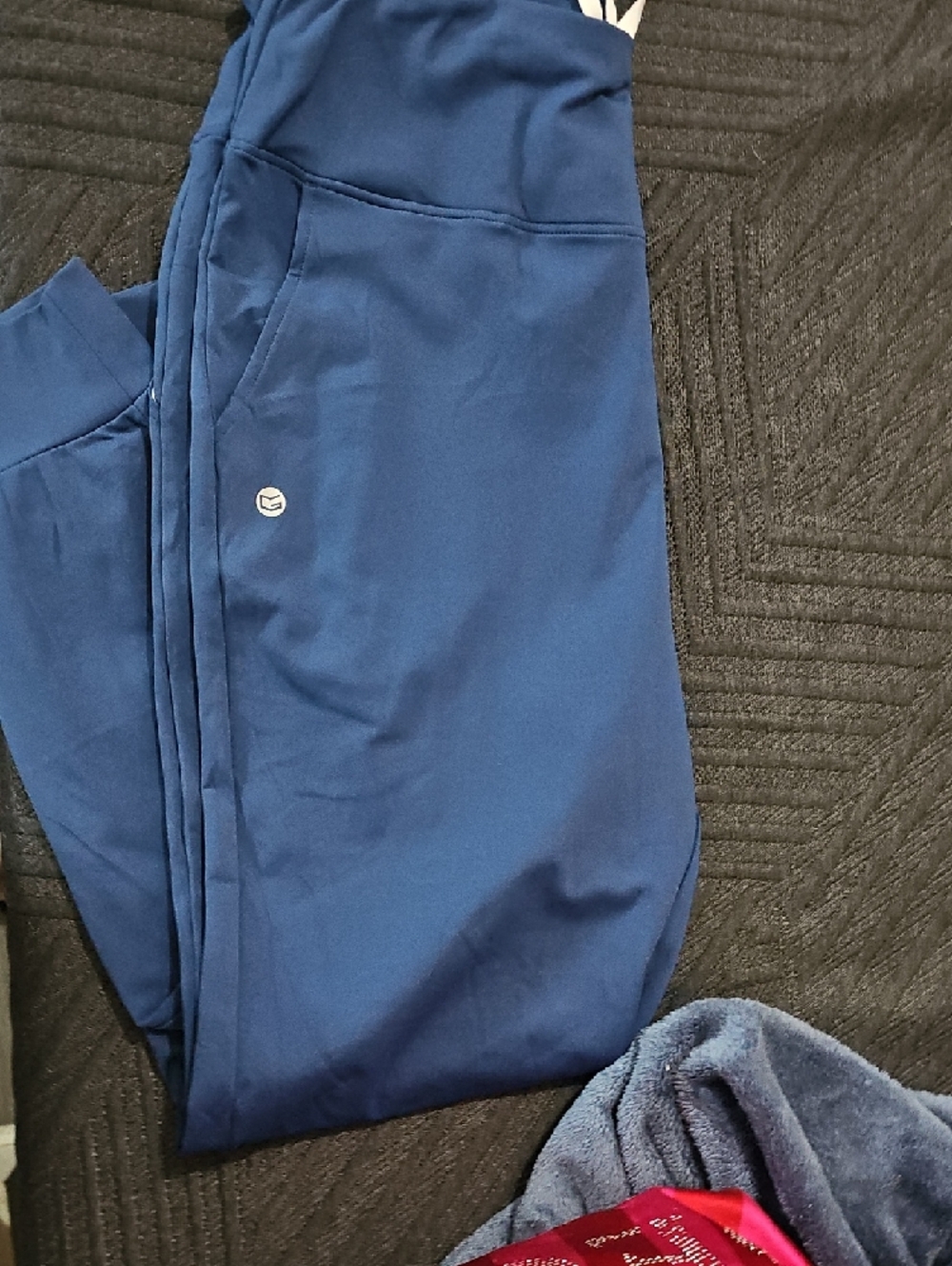 Everyday Blue Drawstring Jogger Pants - Picture 8 of 8